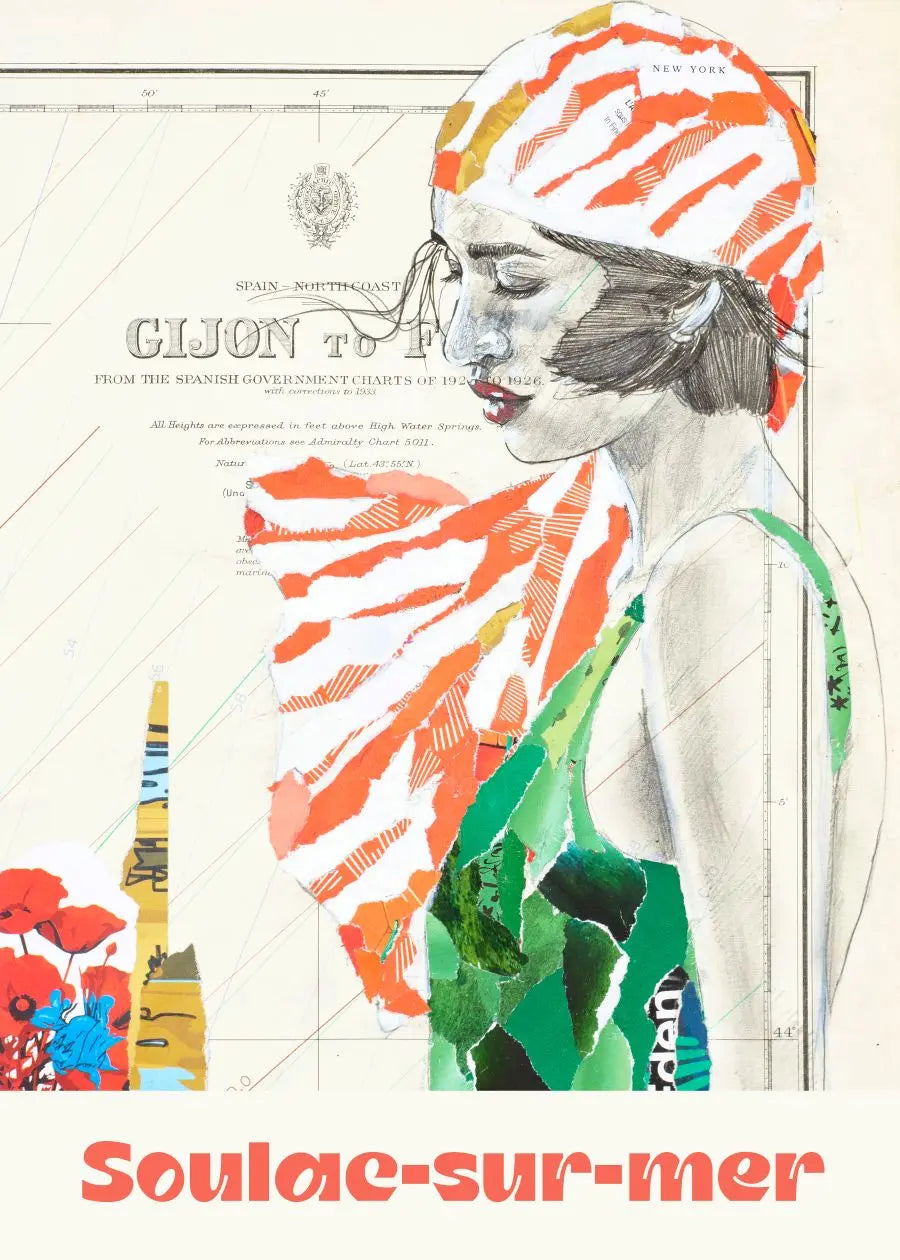 Affiche Eden Soulac • Carte postale • Vincent Richeux