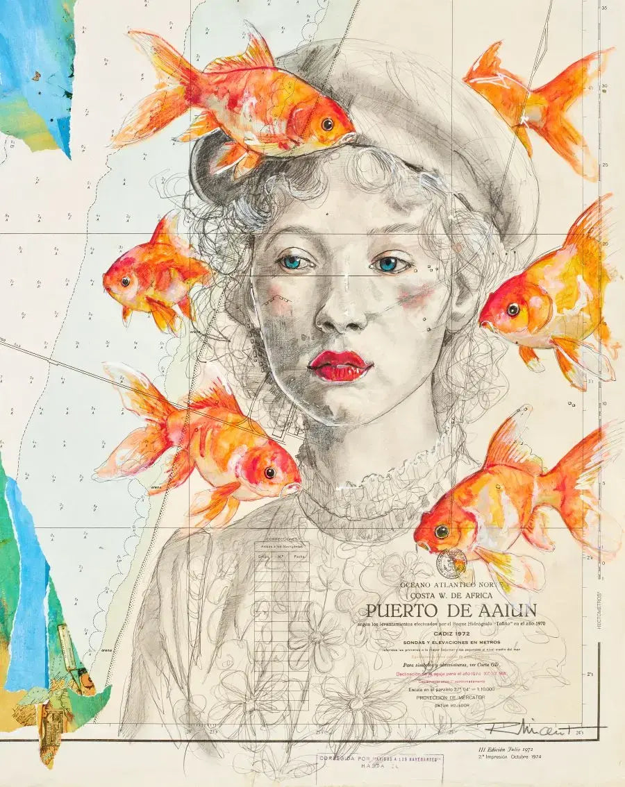 Comme un Poisson dans L’eau • Carte postale • Vincent