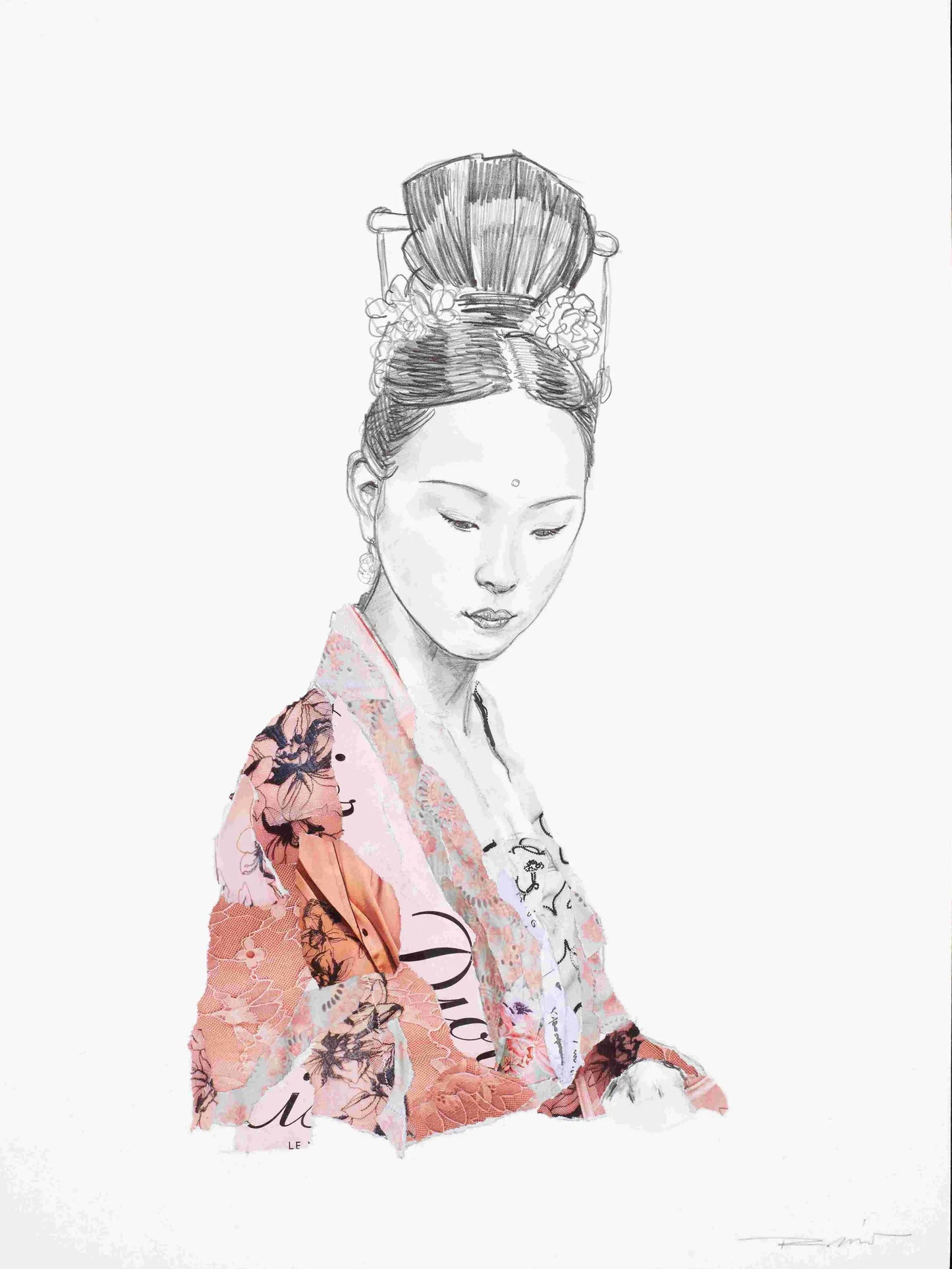 Sakura • Papier Vergé Rives 320g • Vincent Richeux