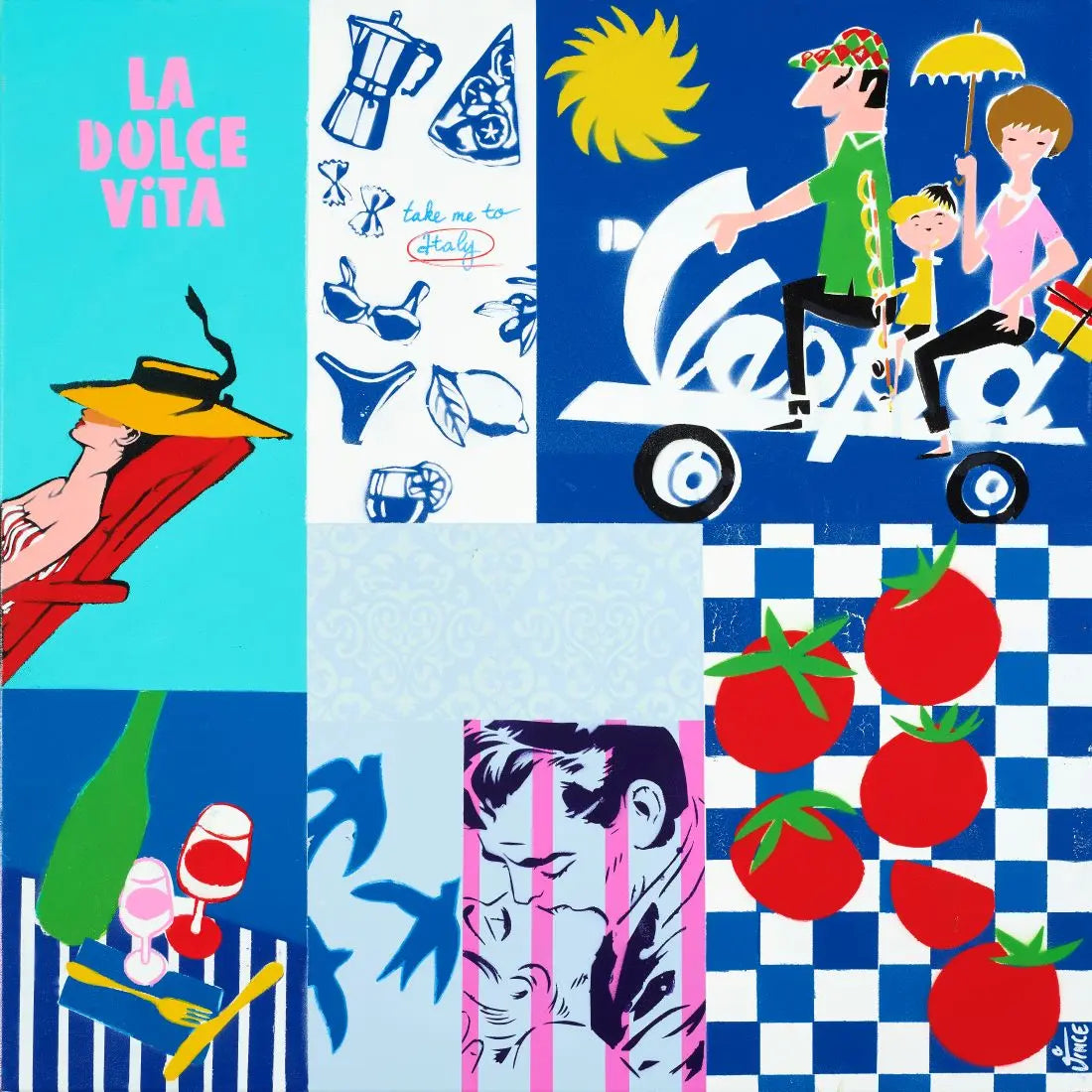 Take me To Italy • Papier Vergé Rives 320g • Vincent Richeux