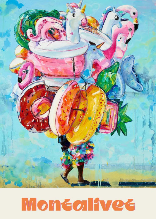 Affiche Accumulation Montalivet • Carte postale • Vincent