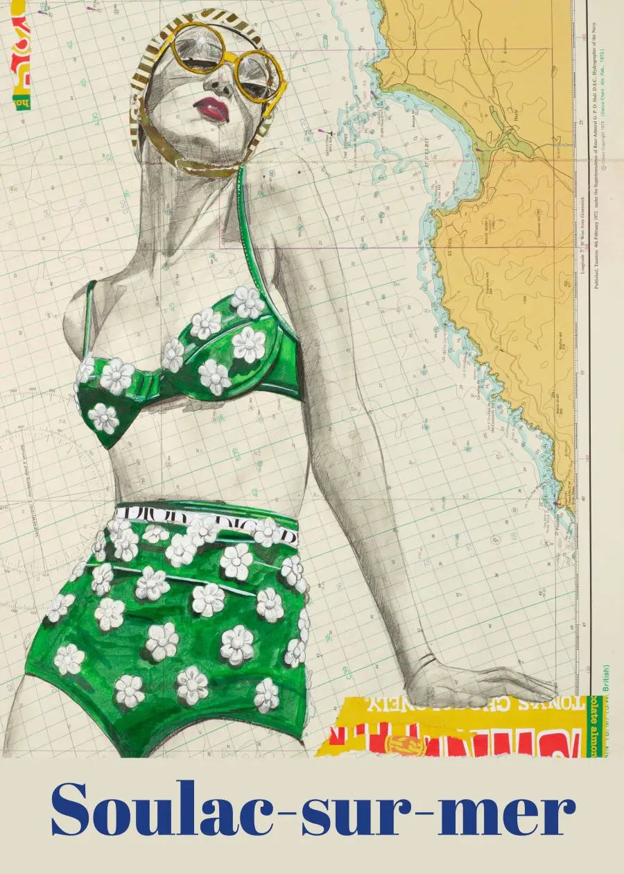 Affiche Saint Ives Soulac • Carte postale • Vincent Richeux