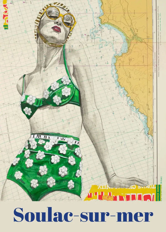 Affiche Saint Ives Soulac • Carte postale • Vincent Richeux