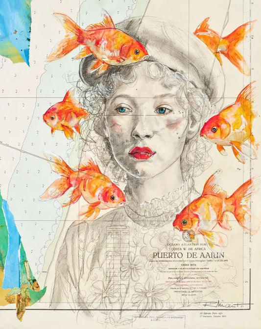 Comme un Poisson dans L’eau • Carte postale • Vincent